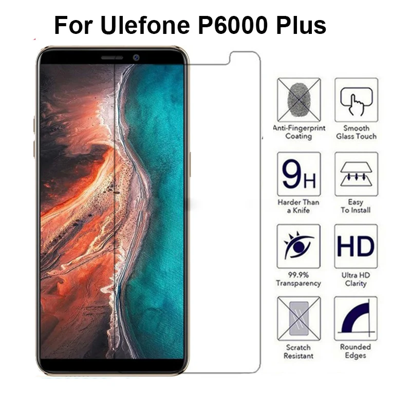 

P 6000 Plus Tempered Glass For Ulefone P6000 Plus Screen Protector Mobile Telephone Glass Ulefone P6000Plus Smartphone Case
