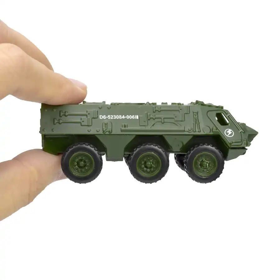Mini vehículos militares fundidos en 6 estilos, aleación del ejército, juguetes modelo de tanque para niños, deslizamiento de carros de plástico, camión, juguete para niños, regalos para niño|Juguete fundido a presión y