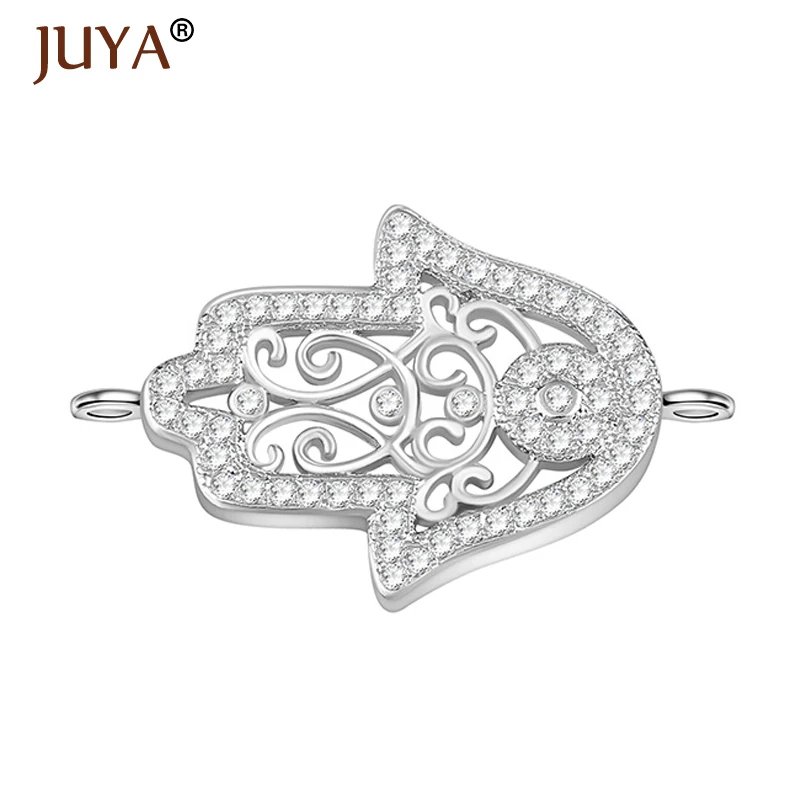 

Fashion Gold LUCKY Hamsa Hand Jewelry Accessories DIY Bracelets Necklace Earrings Charms Connectors For Jewelry Making Findings