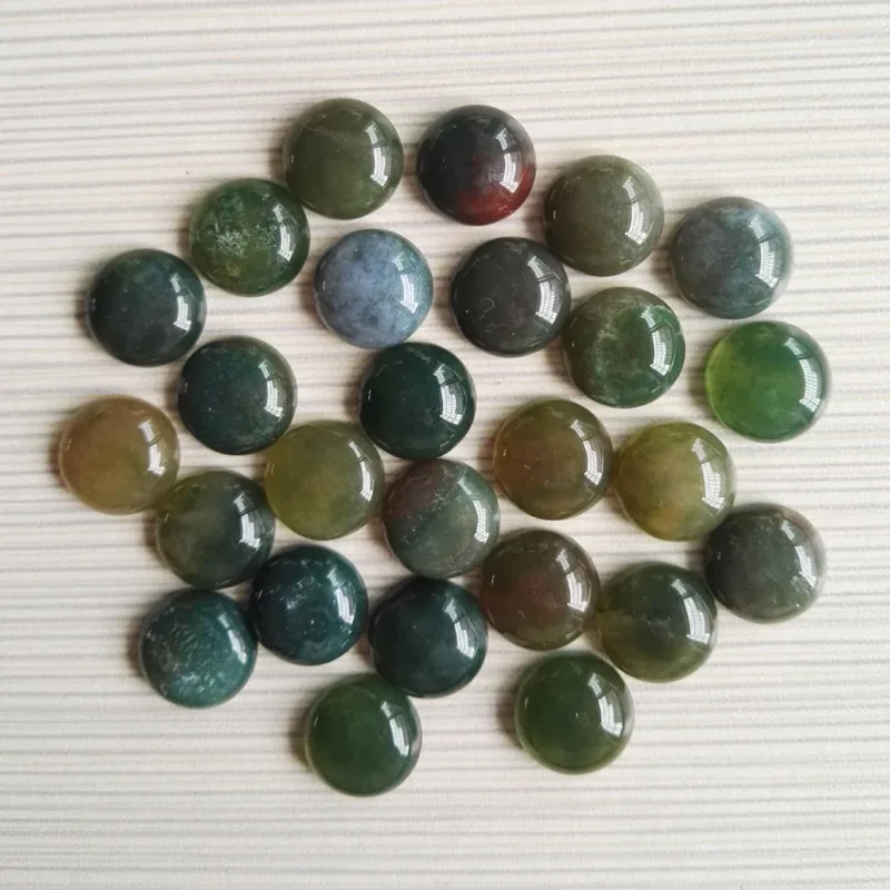Natural Stone India onyx Beads for making Jewelry 14x14mm round cabochon Fashion charm stones ...