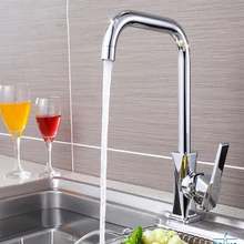 Бесплатная Доставка Новый дизайн вытащить кран серебристый хром поворотный раковина смеситель кухонный кран тщеславия кран