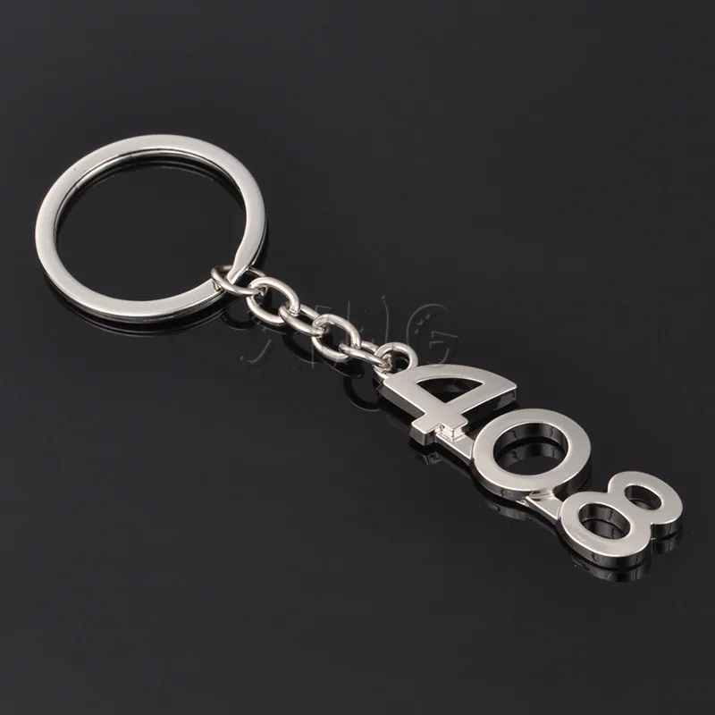Car Keychain Key Ring Holder Keyfob For Peugeot 206 207 307 308 408 508 3008 Car Styling Accessories,keychain climbing hook,metal keychain,mini wrench keychain,motorcycle keychain