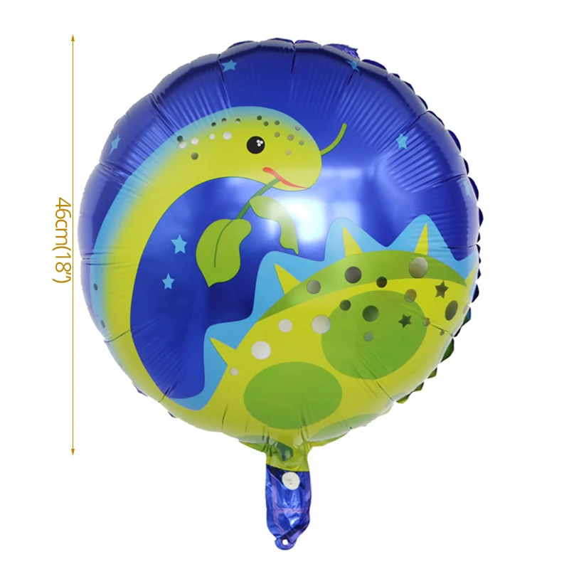 Вечерние принадлежности динозавр бумажный шарик одноразовые трубочки набор посуды день рождения детей, мальчика вечерние украшения джунгли Вечерние - Цвет: 1pcs balloon