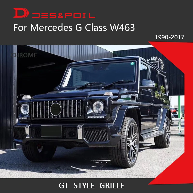 Для Mercedes Benz G Class W463 GT решетка вертикального переднего бампера гоночный гриль G500 G350 G55 1990-2017G Wagon автомобильный Стайлинг