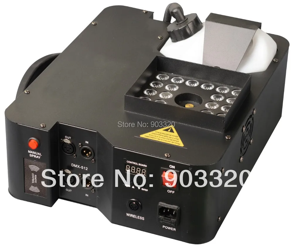 

NEW ARRIVAL 1500W Digital 24pcs RGB LED Colorful UP Fog Machine For Wedding Effects Event Party,Stage Fog Machine 8-10Meter