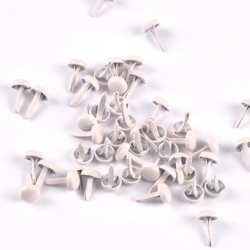 Description Picture 4 of item100PCs Mixed Pastel Round Brads Scrapbooking Embellishment Fastener Brads Metal Crafts For shoes Decoration 5X10mm CP1114