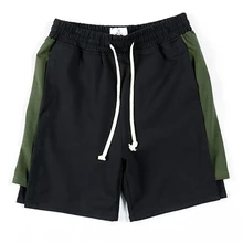 Большие размеры Мужские шорты на шнурке широкие свободные спортивные мужские шорты хип хоп бермуды Masculina Джастин Бибер спортивные шорты мужские S6T24