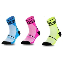 Высококачественные Профессиональные брендовые велосипедные спортивные носки для защиты ног, дышащие впитывающие носки для велосипедистов, велосипедные носки
