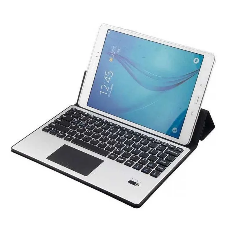 

Aluminum Wireless Bluetooth Keyboard Case Cover Touchpad For Samsung Galaxy Tab A 9.7" P550 P555 10.1" T580 T585 T580NT550 T555