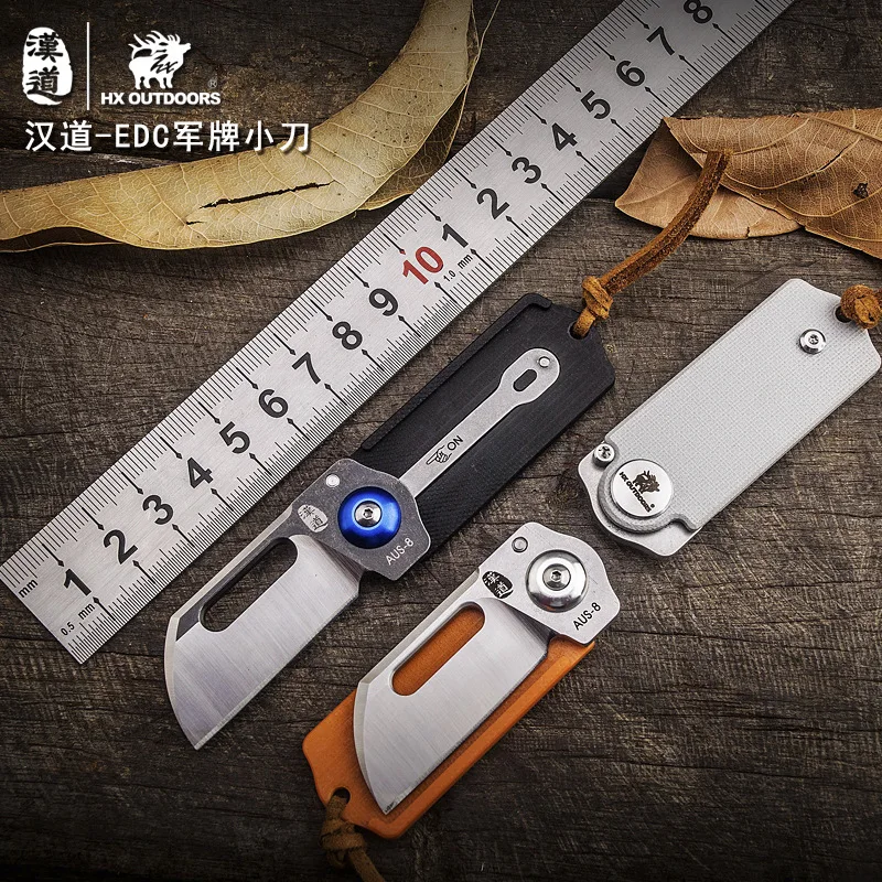 Цена HX на открытом воздухе EDC Складной лезвие Ножи AUS 8 лезвие G10 Ручка Кемпинг джунгли Карманный Ножи для шашлыков multi Охота выживания Ножи Инстру...