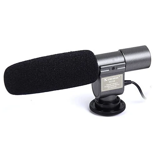 

SG-108 Stereo Microphone for DSLR DV camera black for Canon DSLR Camera DV Camcorder for Vloggers/Videomaker