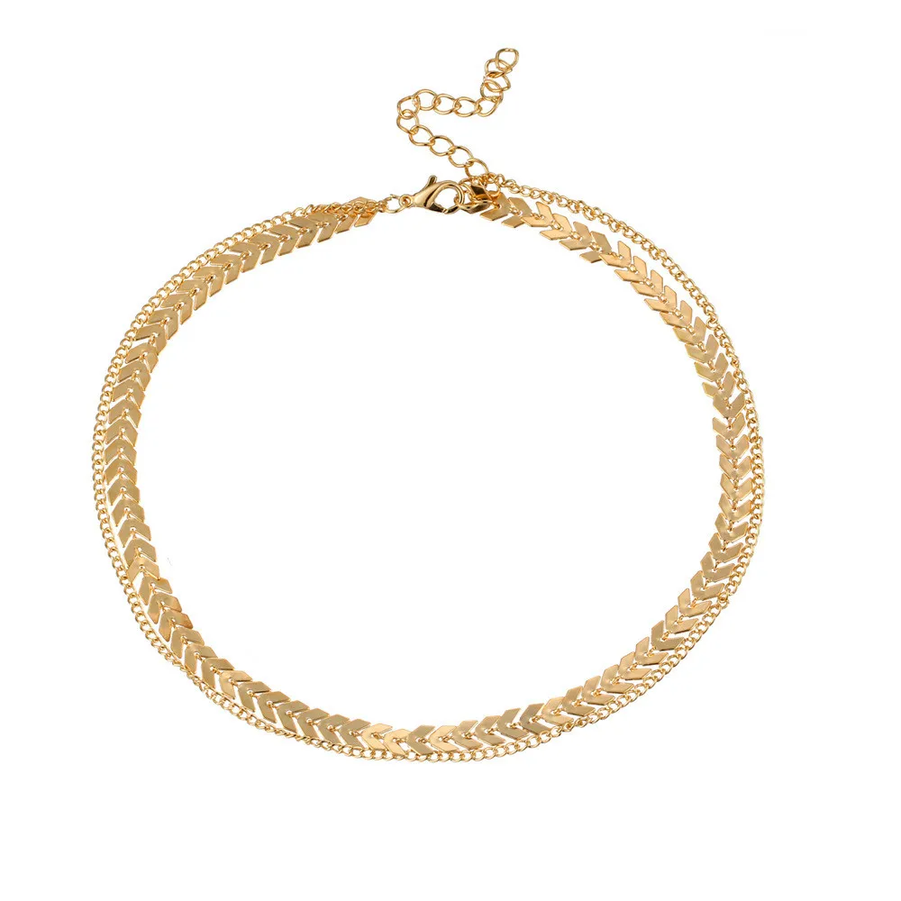 Diomede модное ожерелье женское длинное свисающее ожерелье ювелирные изделия рыбья кость цепь подарок Мама Ожерелье