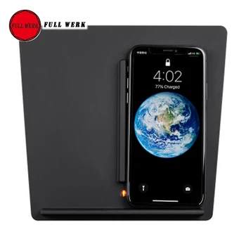 

Wireless Phone Charger with Dual USB Ports for Tesla Model 3 Car Interior front Center Console Wireless Charging Pad Panel