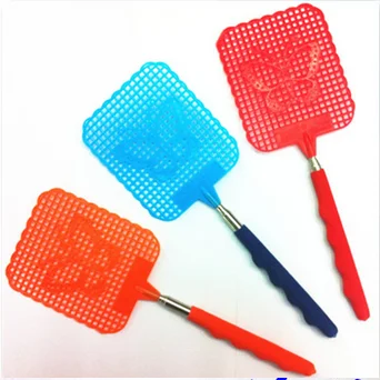 

Plastic Insect Fly Pest Mosquito Swatter Retractable Butterfly Pattern Handy Bug Killer Long Racket Handle Swat Wasp Protector