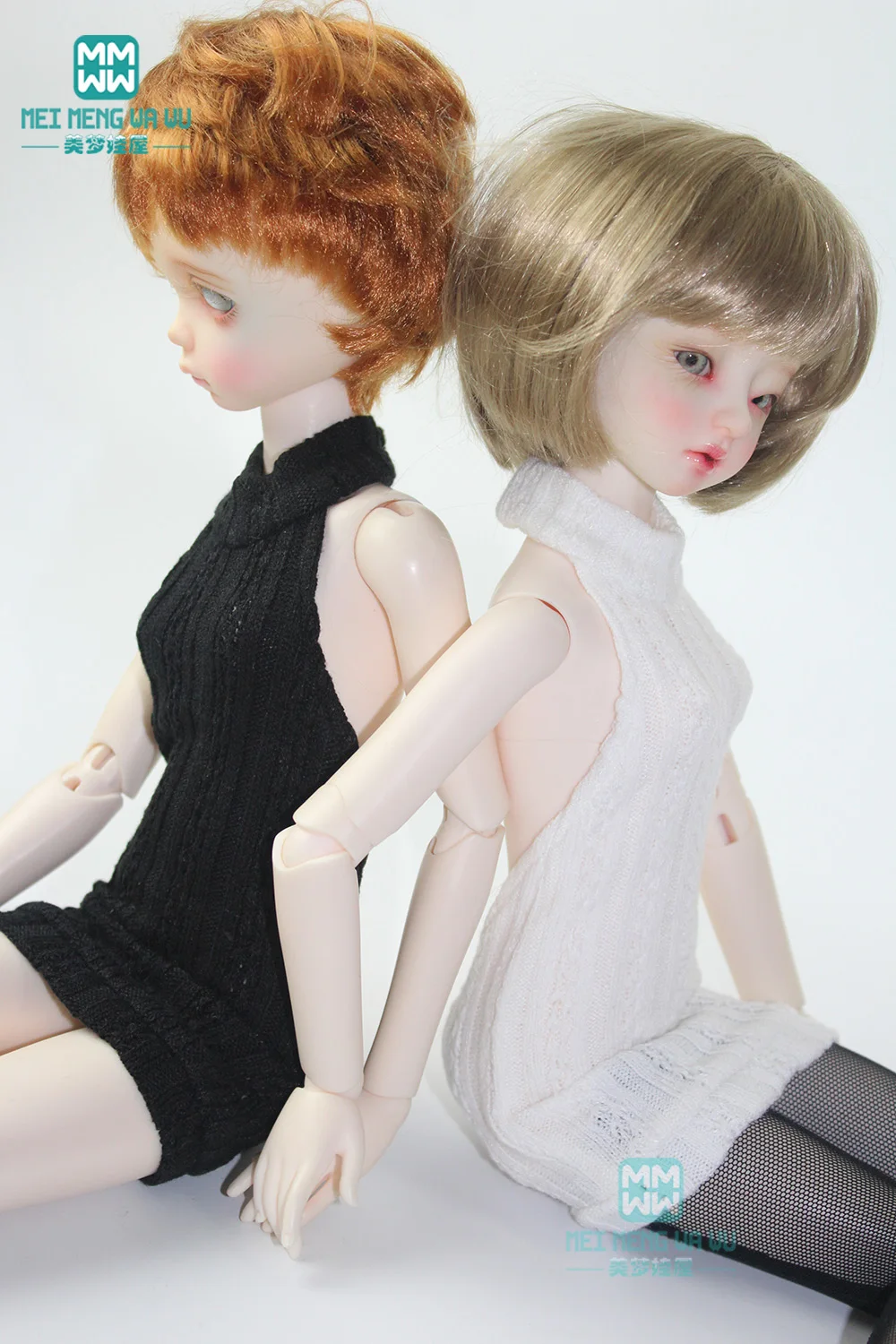 1/4 BJD Кукла Одежда для 43 см BJD кукла модный свитер с лямкой на шее розовый, черный, белый, черный