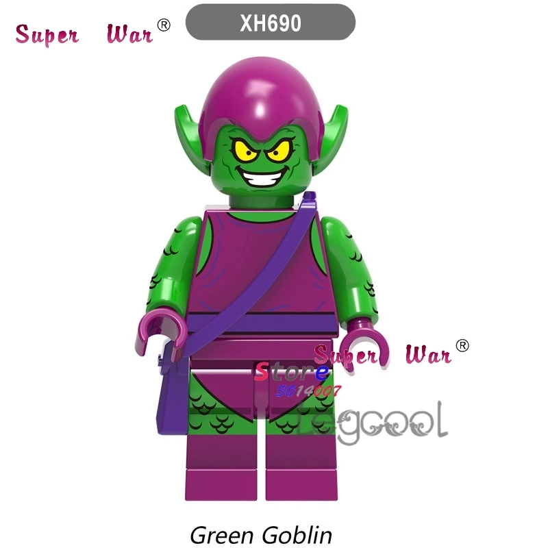 

1PCS model building blocks action superheroes green Goblin friend hobby toys for boy diy toys for children gift