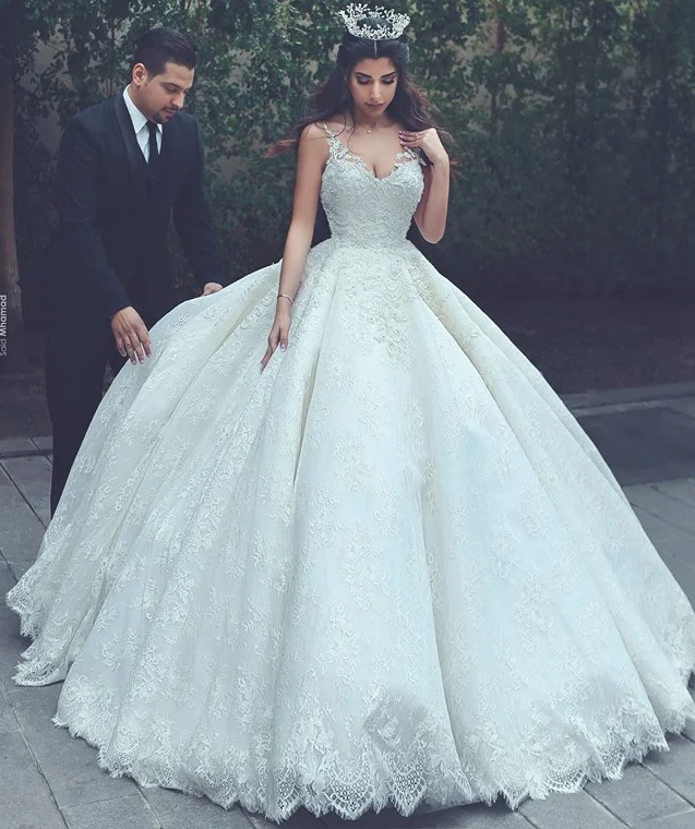 

Princess Lace Wedding Dress Ball Gown Bridal Dress Wedding Gown Dresses For Bride Superbweddingdress