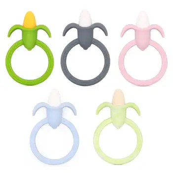 

Silicone Baby Colorful Food Grade Corn Circle Teether