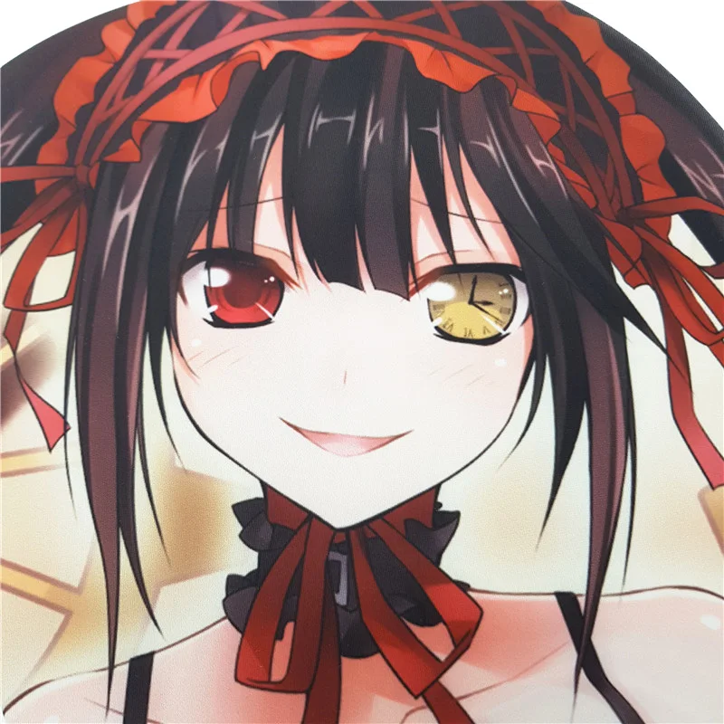 Date A Live-Tokisaki Kurumi аниме 3D Oppai коврик для мыши подставка для запястья