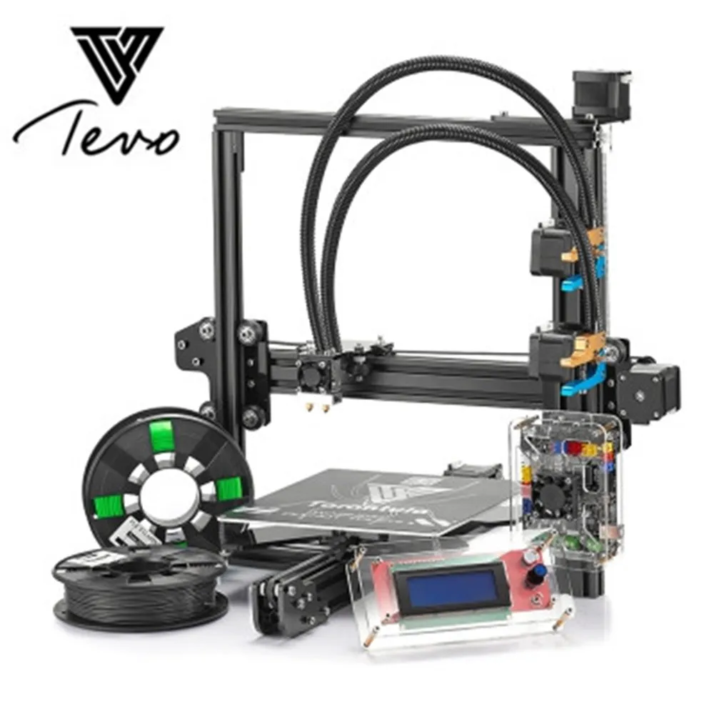 Tevo Tarantula новейший 3d принтер Titan экструдер DIY комплект 2 нити 8 Гб SD карта TEVO