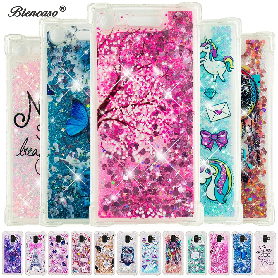 

Glitter Quicksand Liquid Case For Sony Xperia L2 XA1 XA2 XZ1 XZ Premium XZ2 Compact Fundas For Google Pixel 3 XL Cover Coque