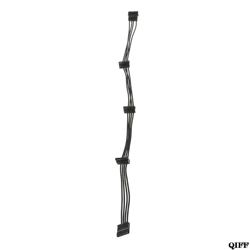 Прямая поставка и PC ATX 4Pin 4P IDE Molex до 4 SATA Serial ATA Кабель питания Шнур 18AWG провода APR29