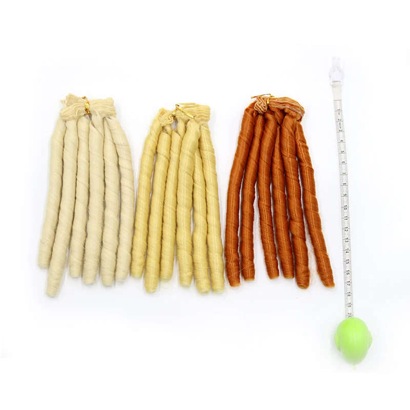 BJD Wig Doll Hair Accessories 1piece for 1/3 1/4 1/6 1/12 mohair wig doll wig headgear toy wigs doll wigs doll accessories