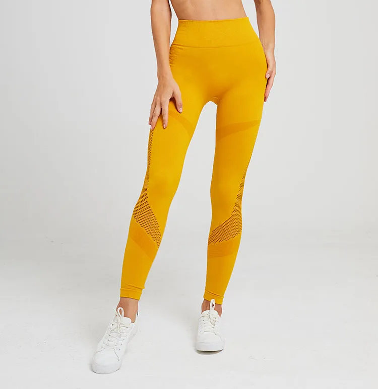 Escavar Leggings Sem Costura Das Mulheres Calças