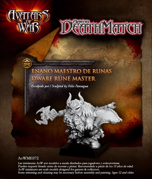 Набор резиновых моделей ENANO MAESTRO DE RUNAS DWARF RUNE MASTER | Игрушки и хобби