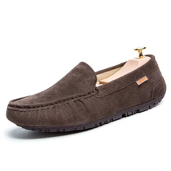 

Natural Suede Shoes Men Breathable Men Shoes Casual Slip On Loafers