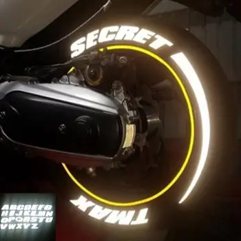 

Car Universal Personality Sticker Wheel Sticker Motorcycle Bike Wheel Tire 3D Sticker English Letters Custom Sticker