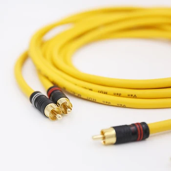 

1 Pair Hifi audio D102MKIII Silver plated RCA cable