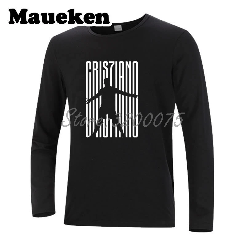 

Men Cristiano Ronaldo 7 CR7 Welcome To Long Sleeve T-Shirt Clothes T Shirt Men's Autumn Winter W18071001