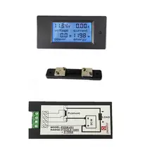 DC 50A цифровой светодиодный измеритель мощности монитор энергии Вольтметр Амперметр+ 50A шунт