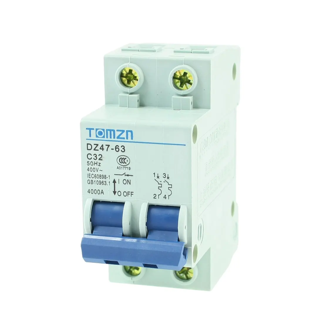 Ac 400V 32A 2 Poles 2P Overload Mcb Mini Circuit Breakerin Circuit