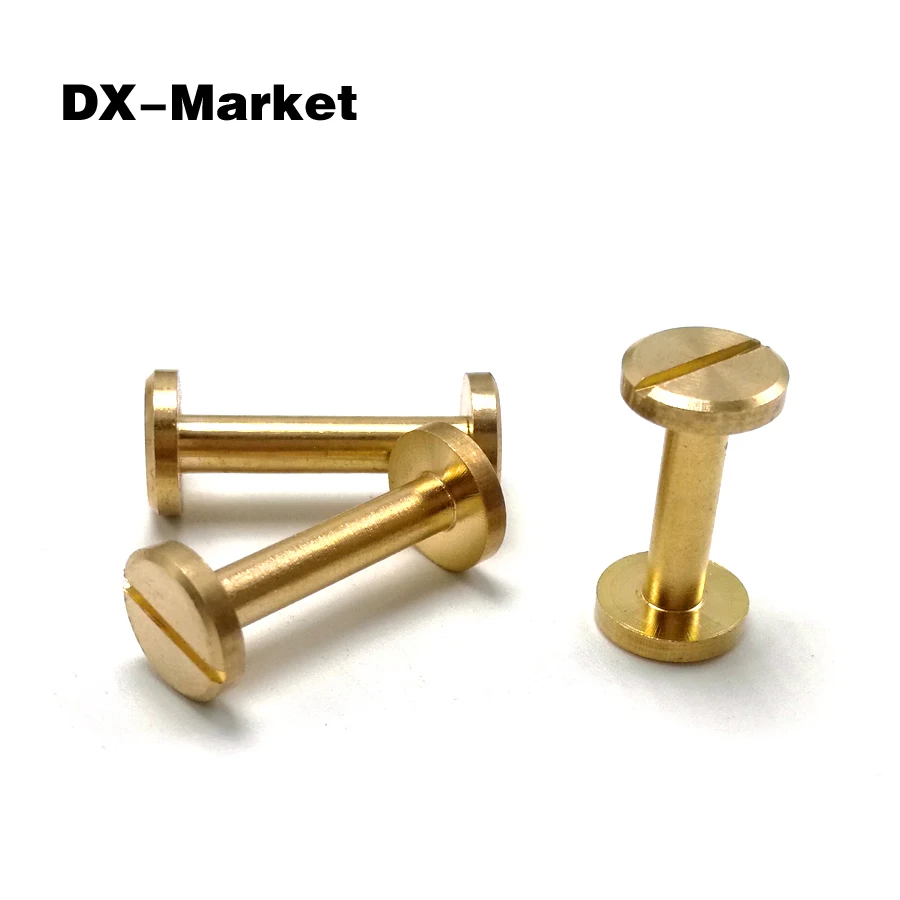 m4*5 , 20pcs , brass rivet screw , brass Belt bolts , DX Market