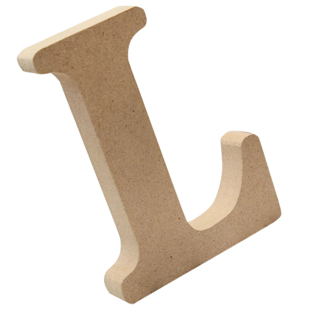 4 Pieces Wood Letters Wooden Alphabets Letter Craft Pieces For DIY Valentine's Day Decor Birthday Party Display Decor LOVE