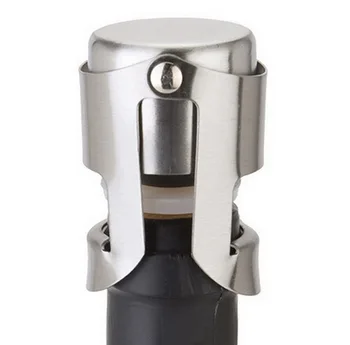 

DHL 500pcs high quality Stainless Champagne Sparkling Wine Bottle Stopper Sealer Bar Wine Plug Liquor Spirit Flow Wine Cap