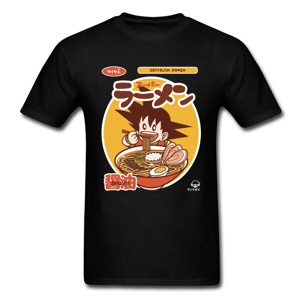 

Men's Tees Saiyajin Ramen T-Shirt Party T Shirts Dragon Ball Tshirt Summer Fall 100% Cotton O-Neck Customized Clothes Funny