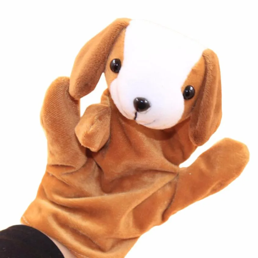

1 PC Baby Kids Child Animal Dog Finger Puppet Infant Kid Toy Plush hand puppets Toys for children #XTT