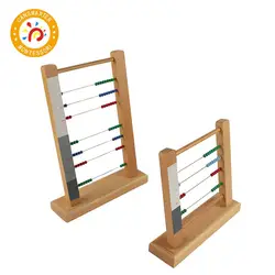 Монтессори детские игрушки деревянные бусина с окантовкой Abacus образовательный Дошкольный обучение