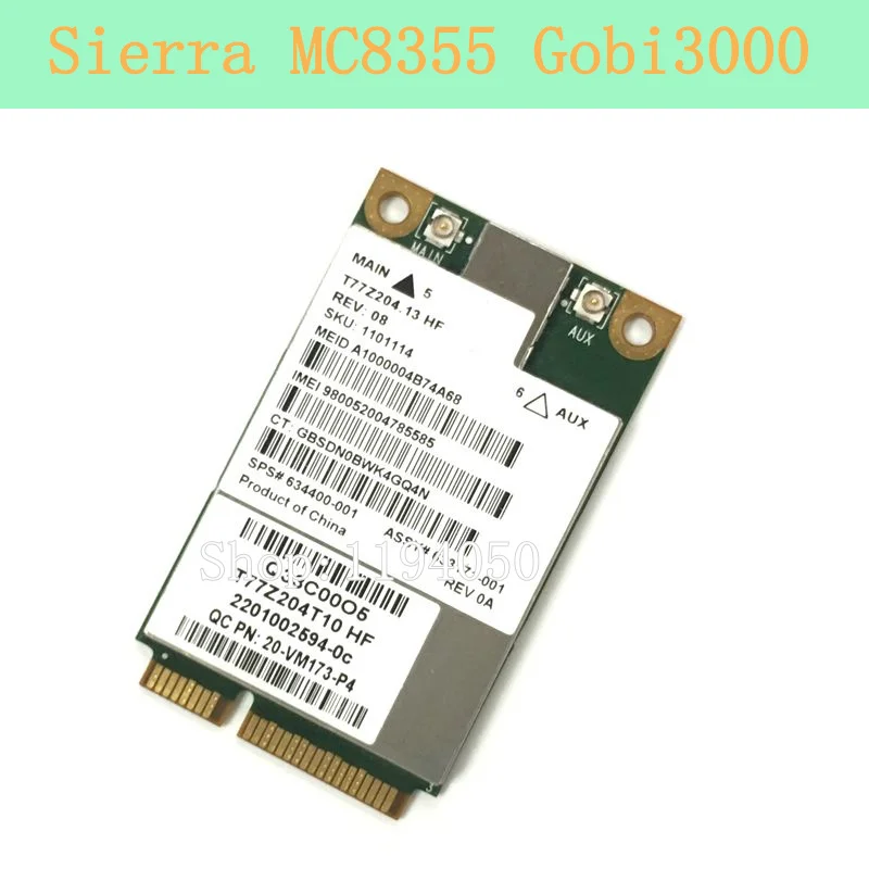 MC8355 Gobi3000 3g карта WWAN HSPA+ модуль сетевой карты WCDMA для hp 634400-001 2170p 2560p 8460p 8560w 4540s 6460b 6570b WLAN