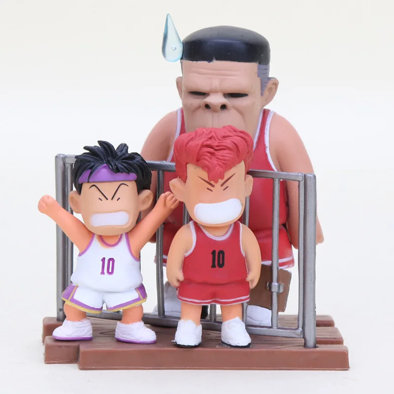 Аниме мультфильм Slam dank Sakuragi Hanamichi Rukawa Kaede ПВХ Фигурки Коллекционная Игрушечная модель игрушки