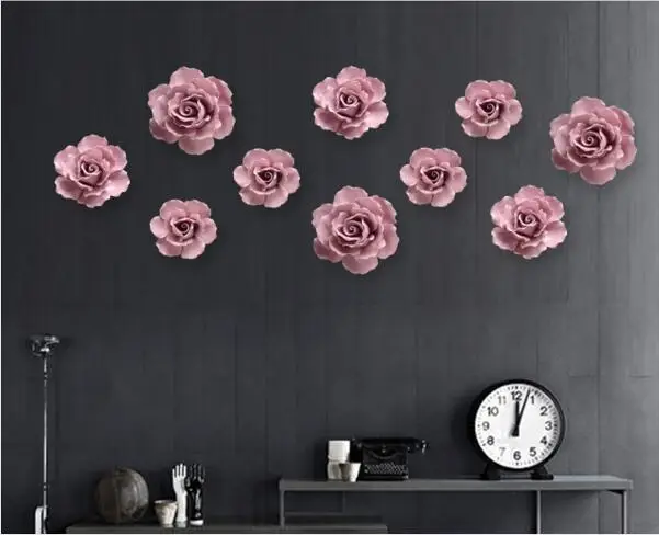 Ceramic Flower Wall Decor ceramic flower wall art promotion-shop for promotional ceramic Ceramic Flower Wall Decor ceramic flower wall art promotion-shop for promotional ceramic