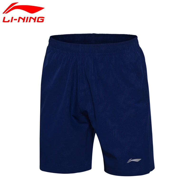 Li-Ning мужские шорты для бадминтона, спортивные шорты для соревнований, удобные, дышащие, AAPM067 MKY308