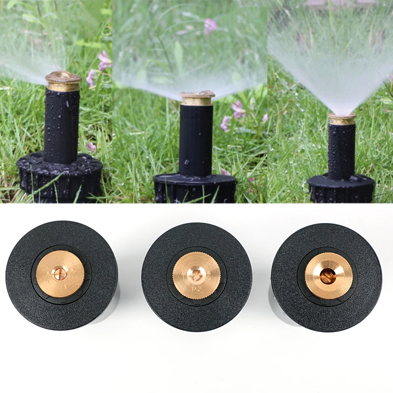 

1PC 90-360 Degree Pop up Sprinklers Plastic Lawn Watering Sprinkler Head Adjustable Garden Spray Nozzle 1/2" Female Thread