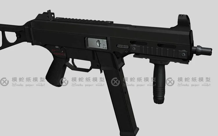 UMP 45 пулемет Бумажная модель оружия и оружия 3D стерео игрушки для рисования ручной работы