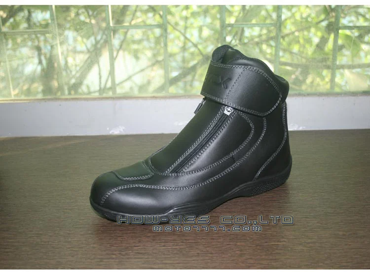 How-yes ARCX, водонепроницаемые мотоциклетные ботинки, гоночная кожаная обувь, высокое качество, мотоциклетные кроссы, защитные ботинки, черный цвет, 39-45
