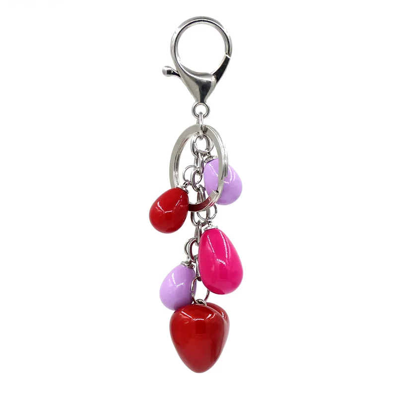 VONNOR ювелирный брелок для ключей от автомобиля, акриловый кулон в виде сердца, смешанный цвет, брелок для ключей, Женская сумочка, аксессуары, Прямая поставка