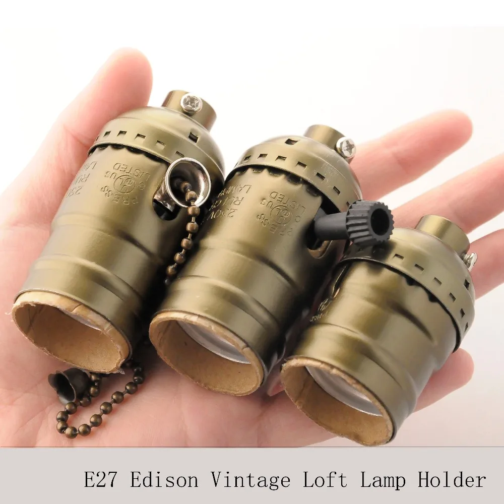 Патроны для ламп Эдисона E27 3 шт./лот|lamp base e27|edison bulb socketvintage lamp bases |